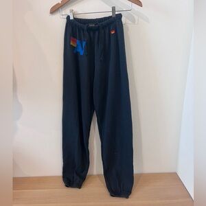 Aviator Nation Logo Stitch Charcoal Sweatpants